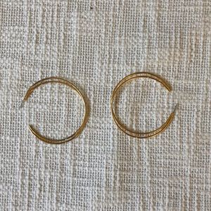 Gold hoop earrings